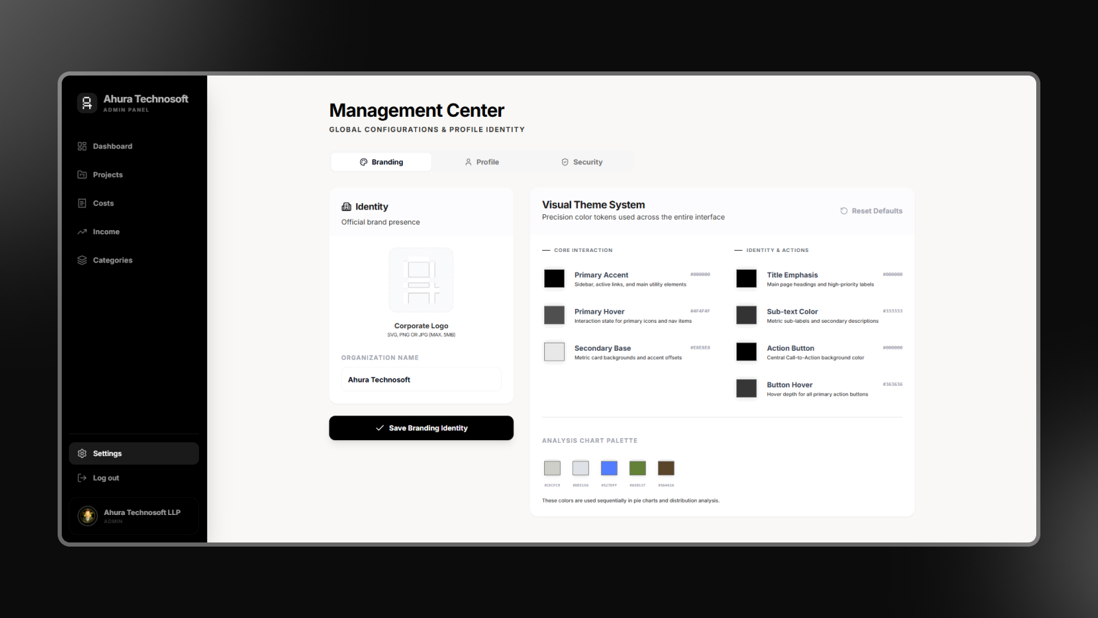 Settings and Branding